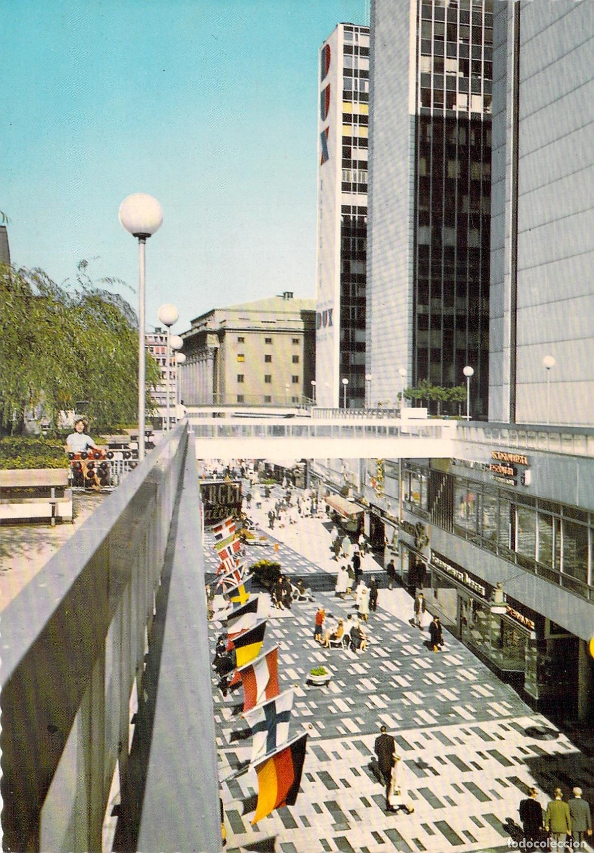 Postales: Postal de la calle Sergelgatan en Estocolmo Suecia