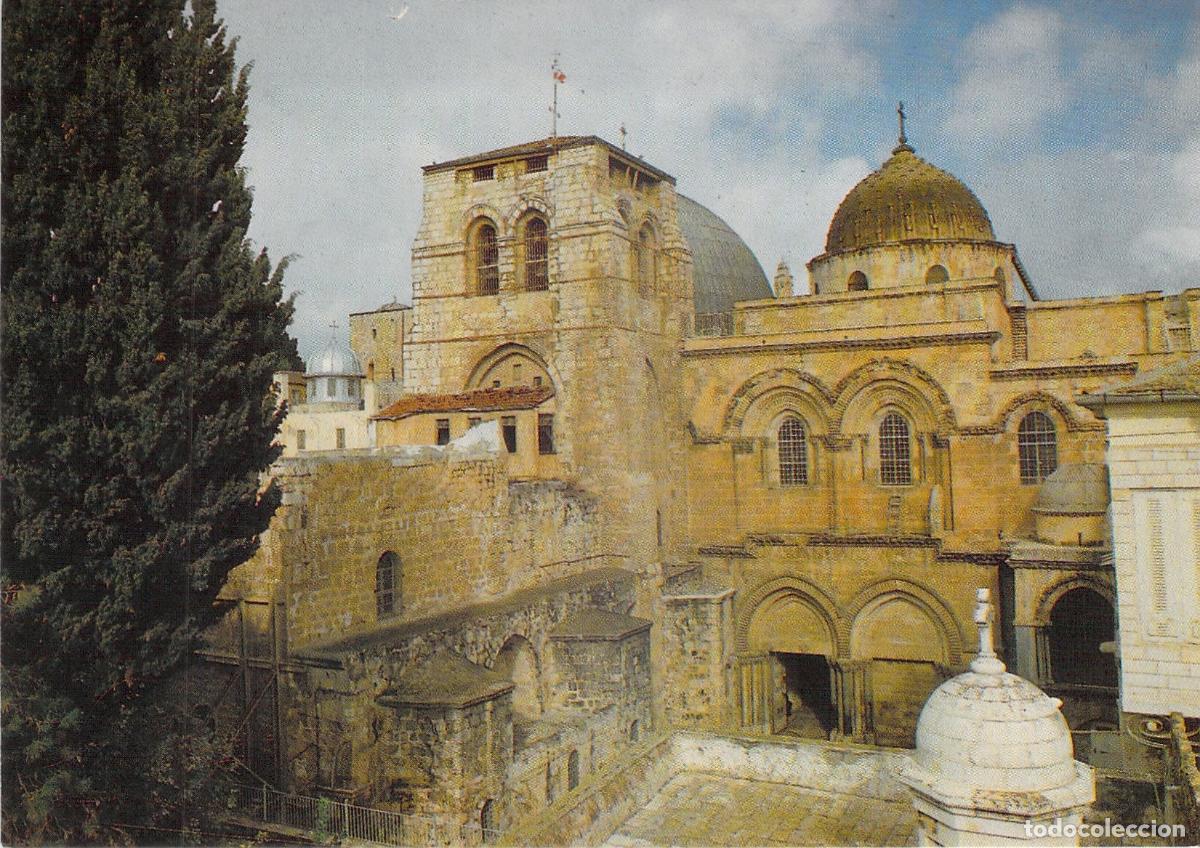 Postales: Postal de la Iglesia del Santo Sepulcro en Jerusal&eacute;n - Foto 1