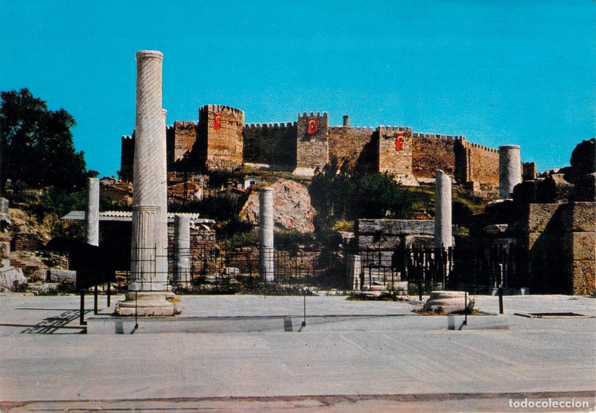 Postales: Postal de la Bas&iacute;lica de San Juan y el Castillo en Selcuk, Turqu&iacute;a
