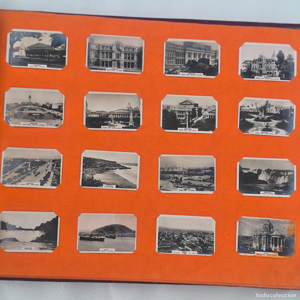 Postales: &Aacute;lbum antiguo con 401 mini postales del mundo &ndash; Cuba, Espa&ntilde;a, Francia, EE. UU., Alemania, Argelia...