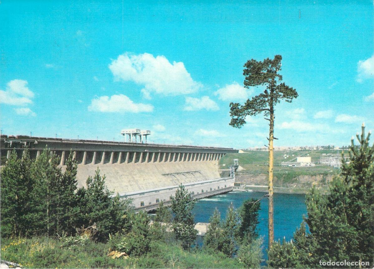Postales: Postal de la Presa de Bratsk en Siberia, Rusia
