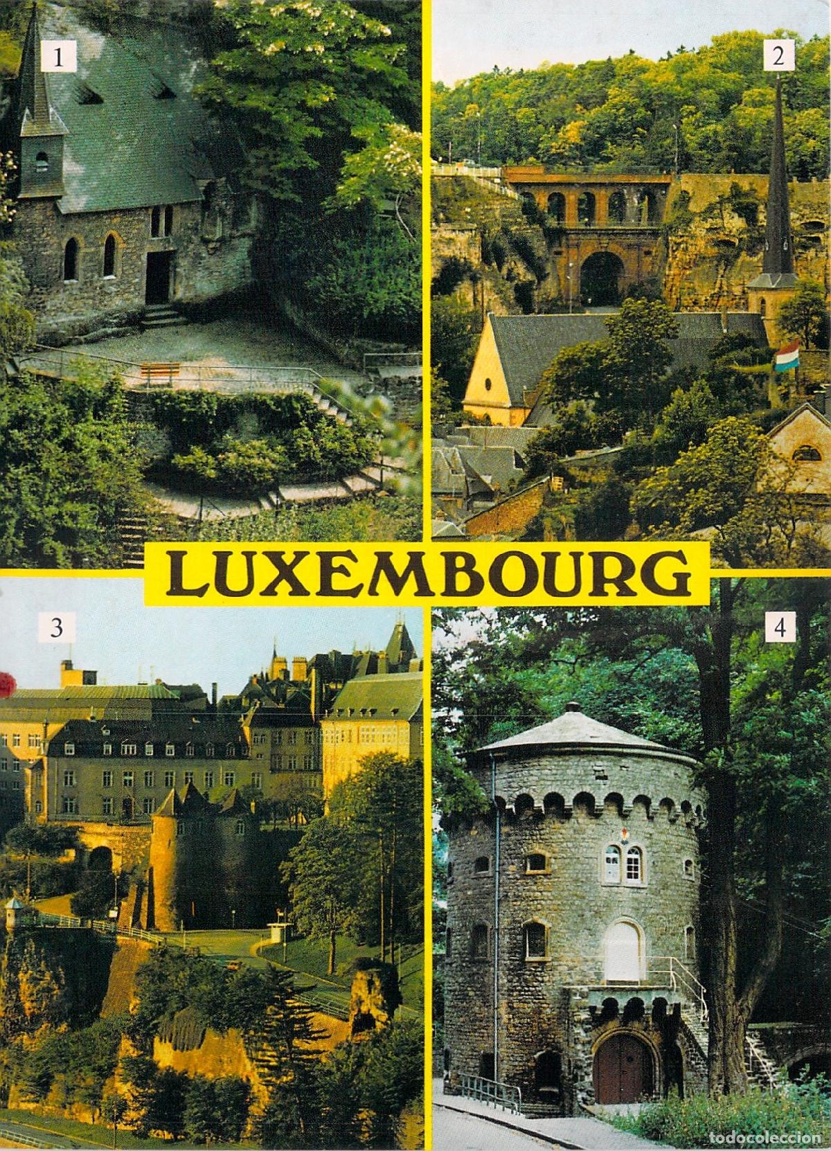 Postales: Postal de Luxemburgo: Vistas hist&oacute;ricas de la ciudad