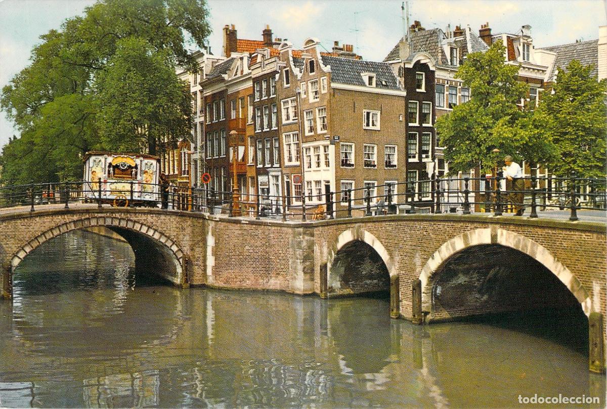 Postales: Postal de Amsterdam Holanda Los Siete Puentes - Foto 1