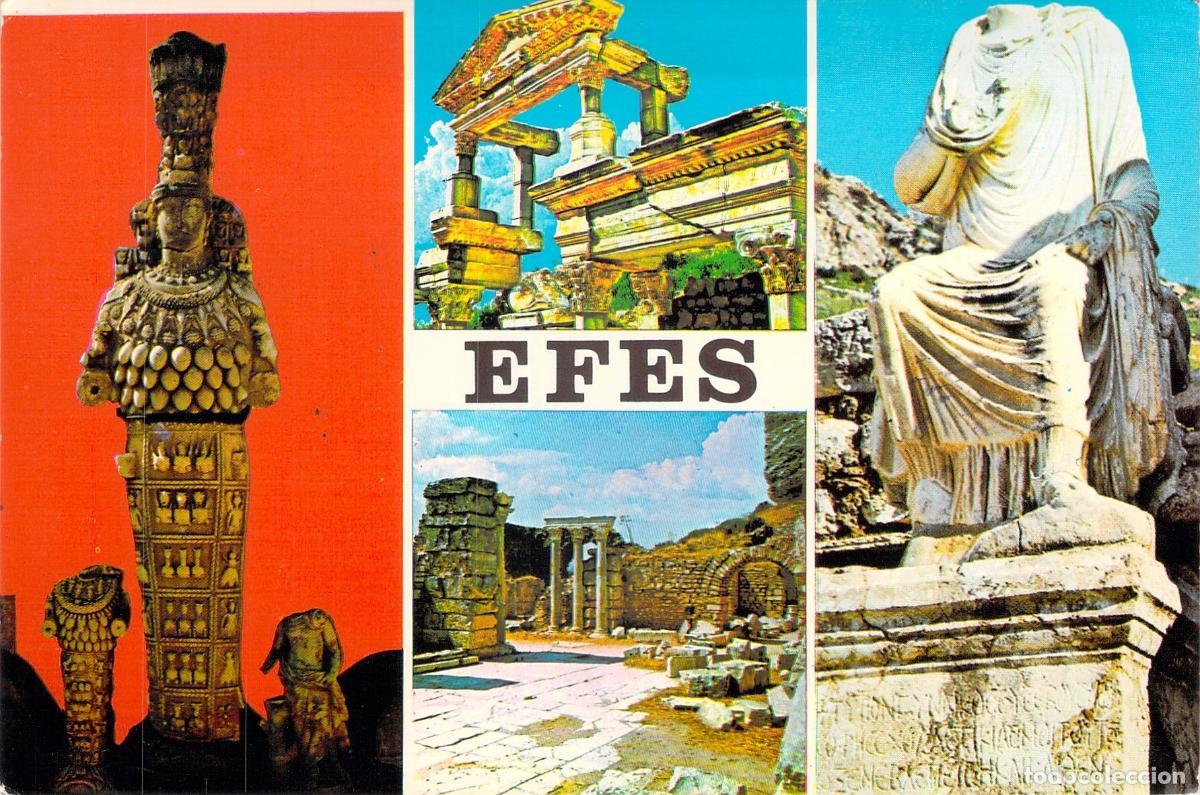 Postales: Postal de las Ruinas Antiguas de &Eacute;feso en Turqu&iacute;a