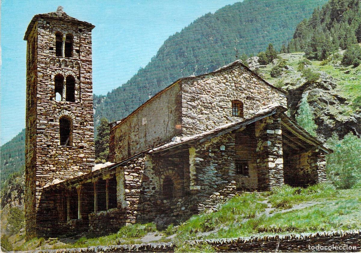 Postales: Postal de la iglesia rom&aacute;nica de Sant Joan de Casselles en Andorra