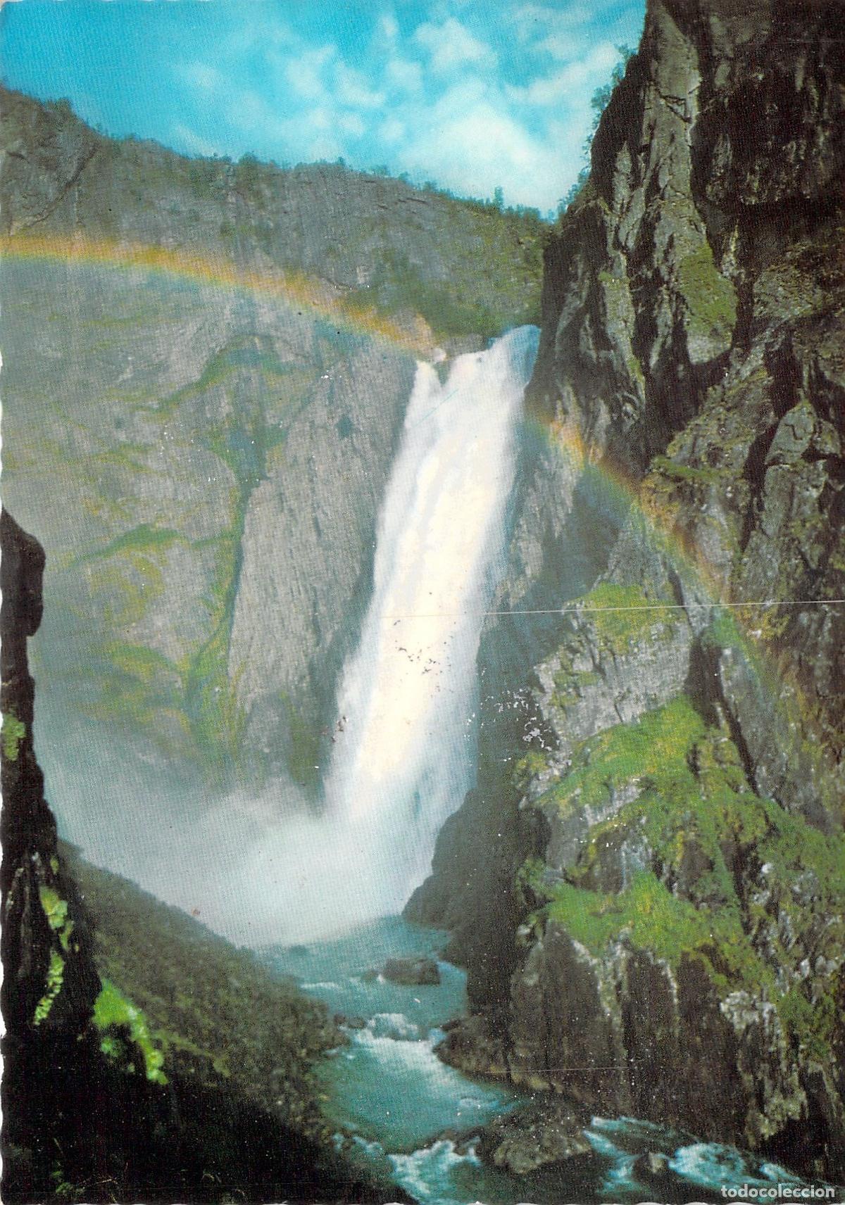 Postales: Postal de la Cascada Voringsfoss, Noruega - Foto 1
