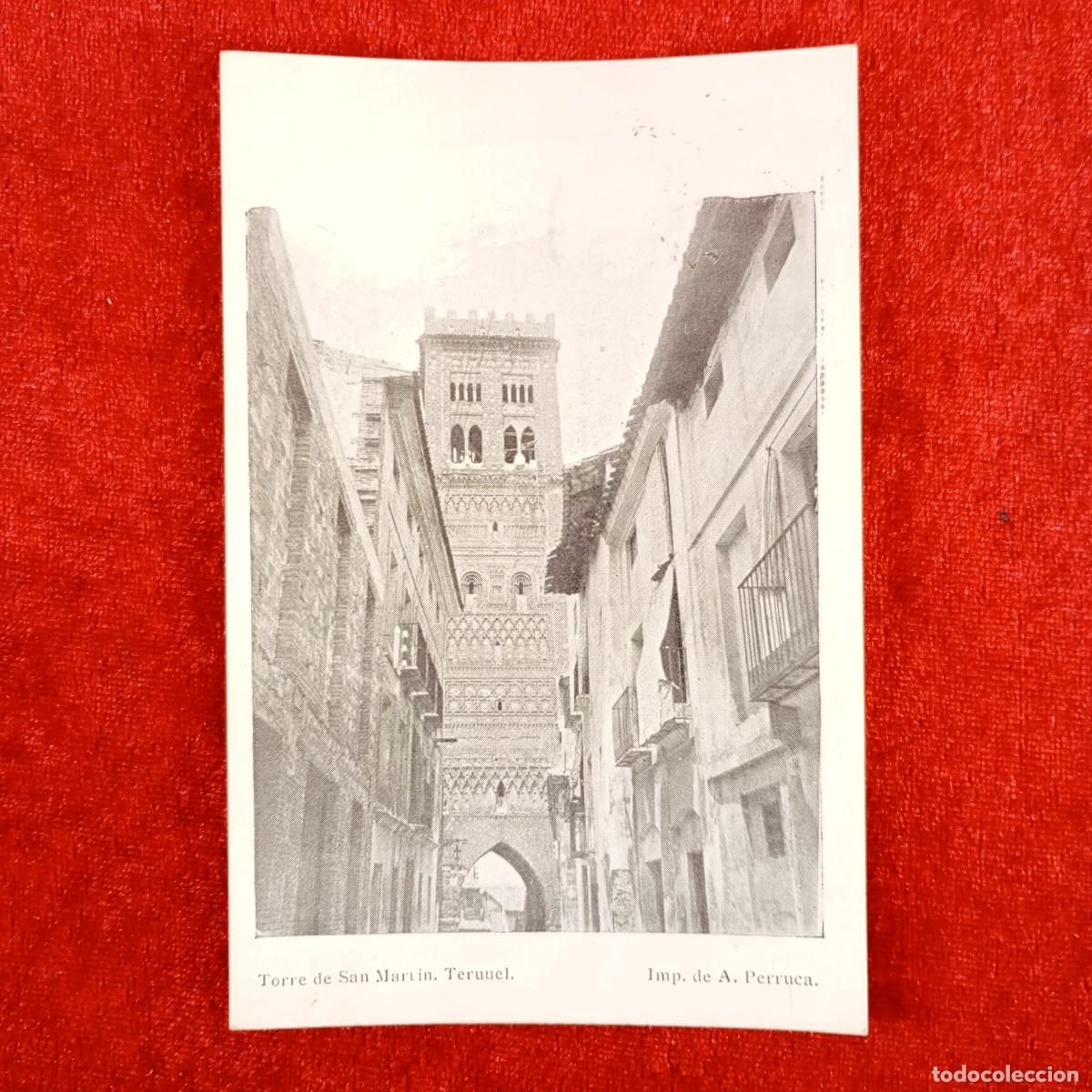 Postales: POSTAL - TORRE DE SAN MARTIN DE TERUEL - IMP. DE A. PERRUCA - RAR&Iacute;SIMA / 891