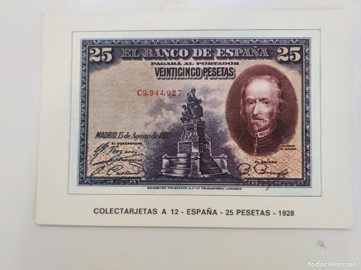 Postales: POSTAL COLECTARJETAS A 12 ESPA&Ntilde;A 25 PESETAS 1928. EUROHOBBY. 1973. SIN CIRCULAR