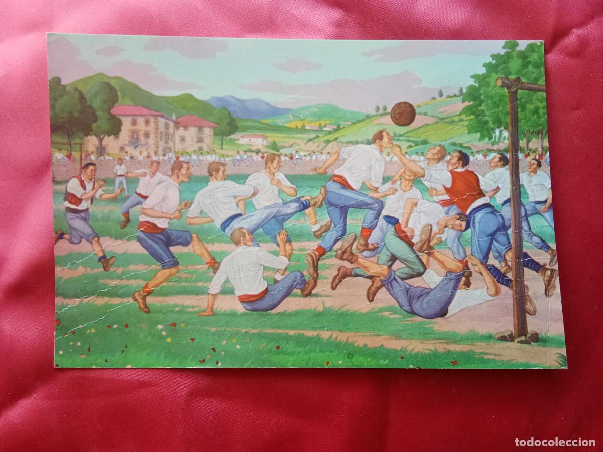 Postales: Postal antigua Bilbao juego de pelota P.1957