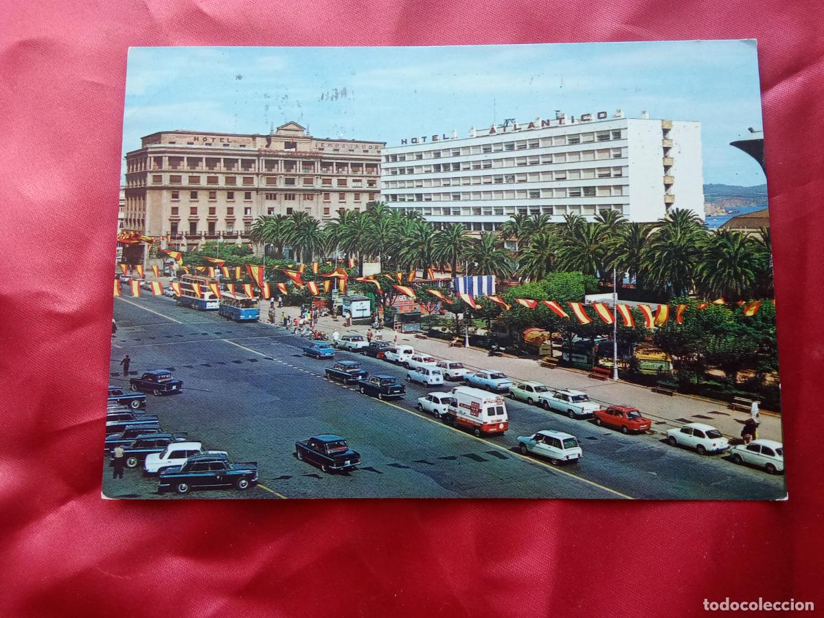 Postales: Postal antigua la Coru&ntilde;a - Cant&oacute;n grande y jardines de Mendez Nu&ntilde;ez P.1968