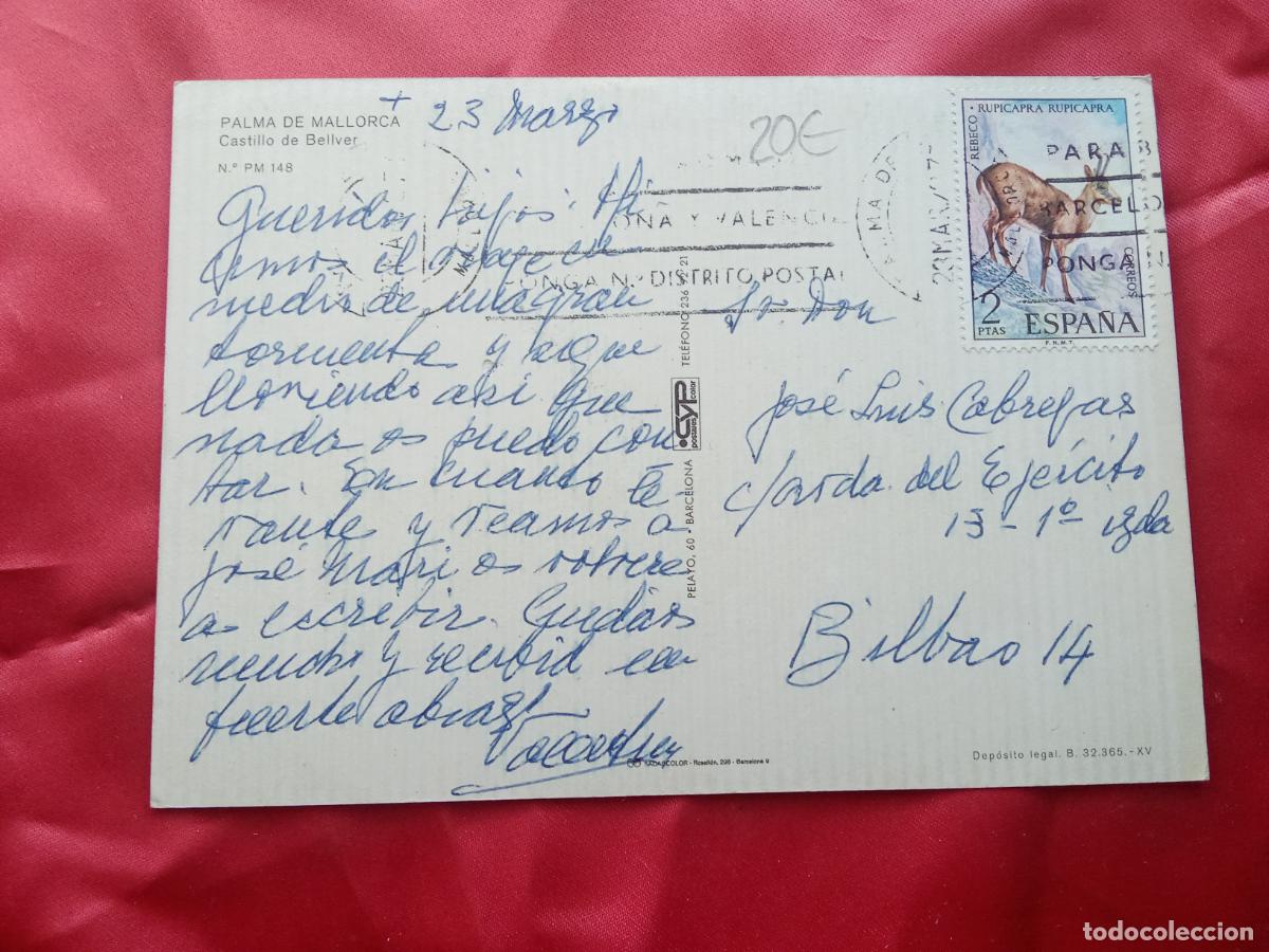 Postales: Postal Palma de Mallorca Castillo de Bellver P.1972 - Foto 2