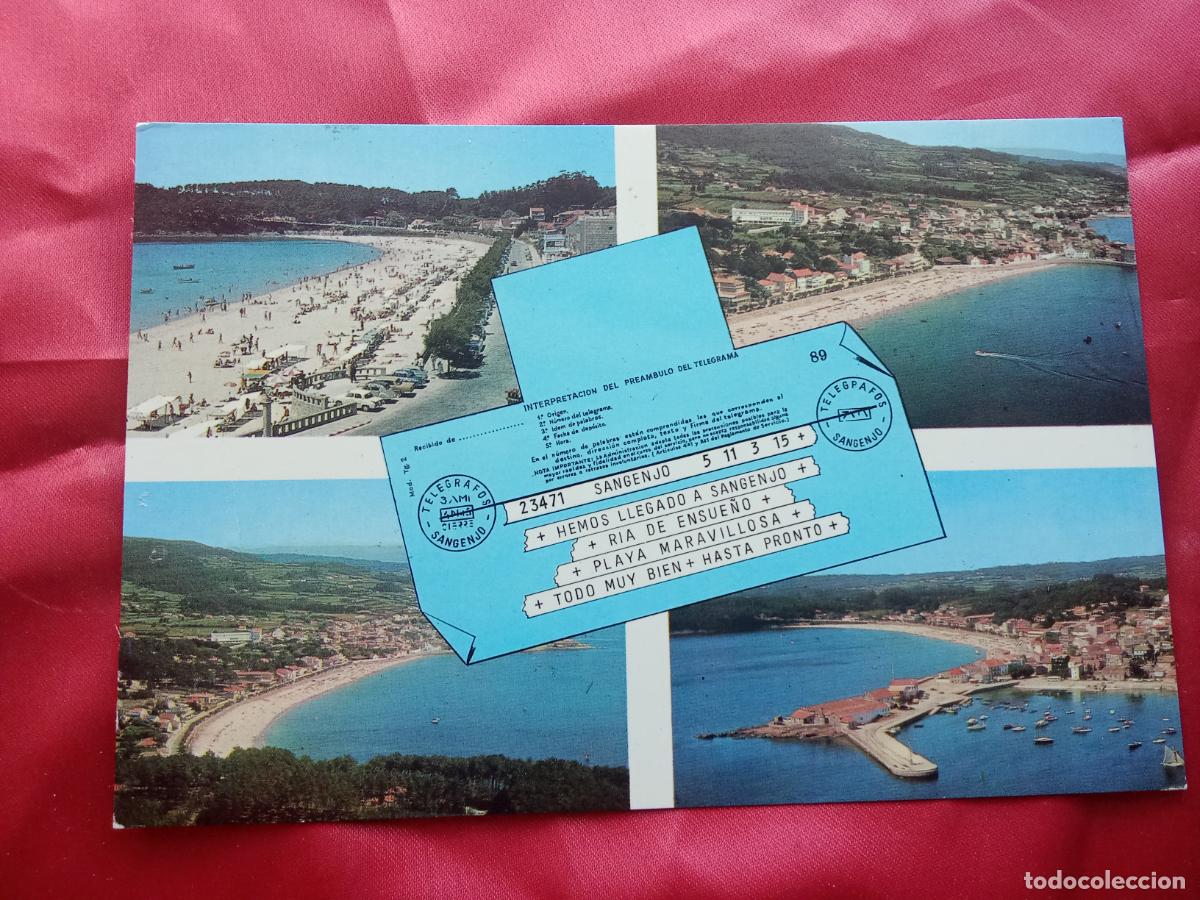 Postales: Postal Sangenjo, ria y playa P.1991