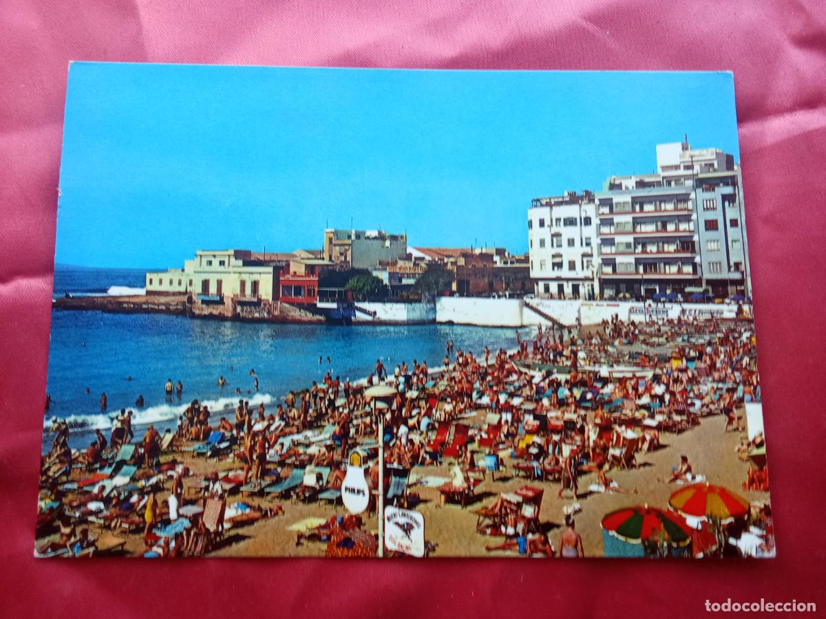 Postales: Postal las Palmas, vista parcial de playa las Canteras P.1995