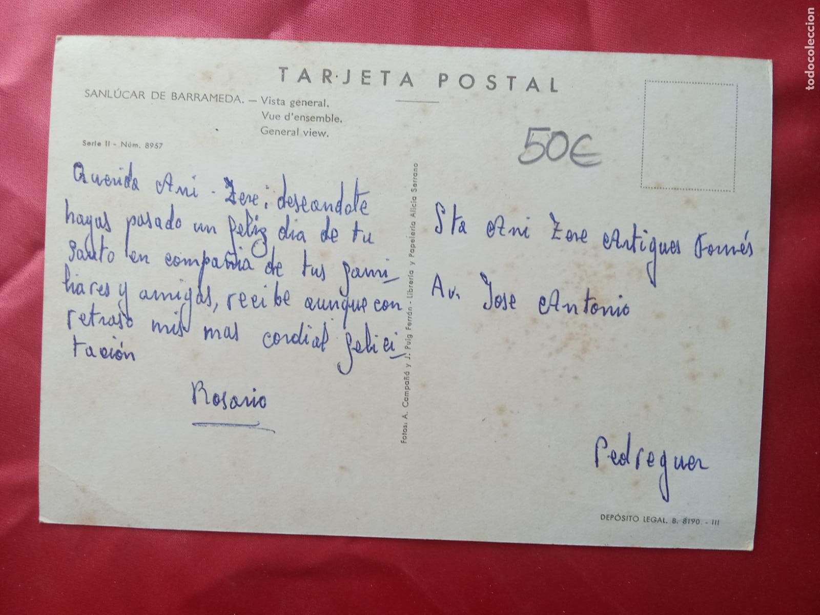 Postales: Postal Sanl&uacute;car de Barrameda, vista general P.2019 - Foto 2