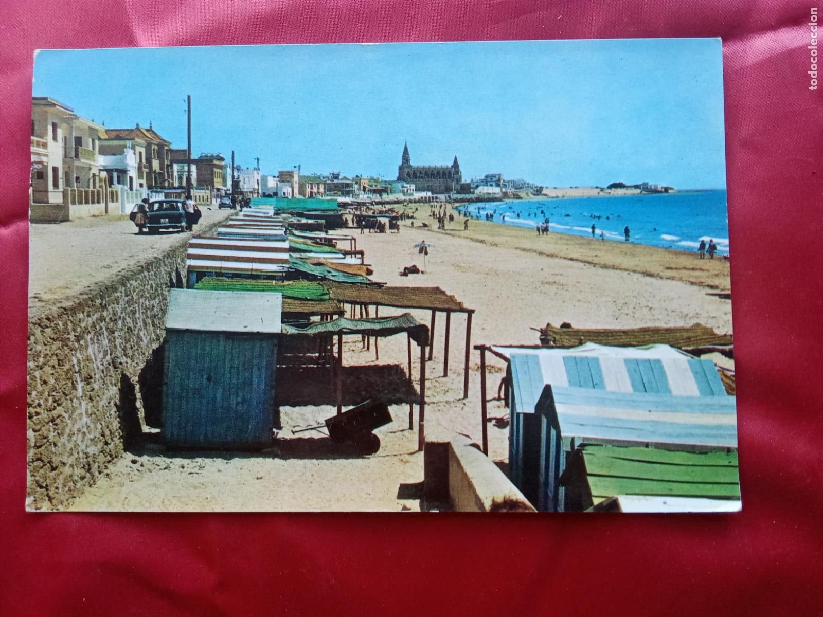 Postales: Postal Playa de Regla y Santuario - Chipona (C&aacute;diz) P.2022 rara