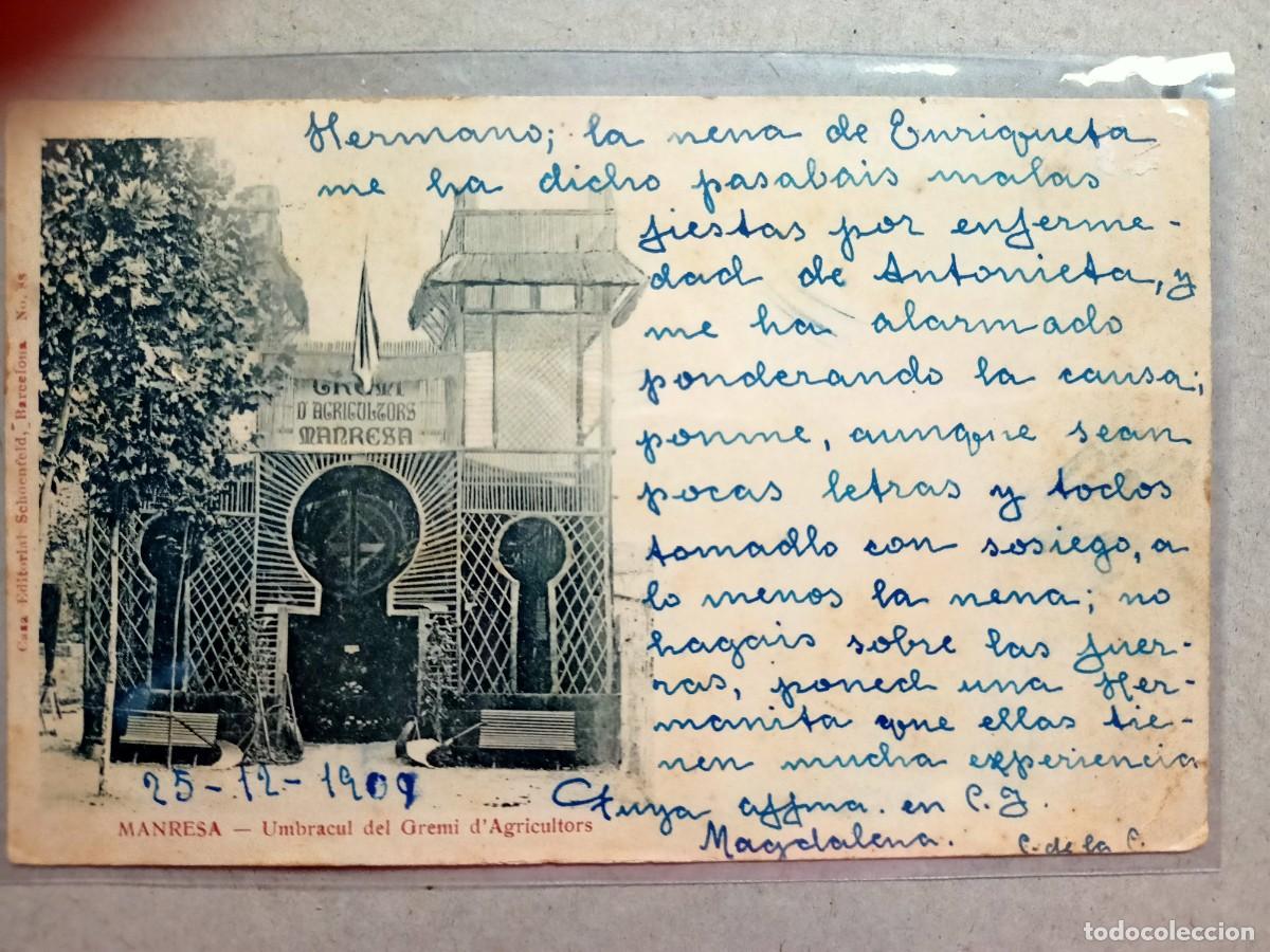 Postales: POSTAL DE MANRESA UMBRACUL DEL GREMI D'AGRICULTORS
