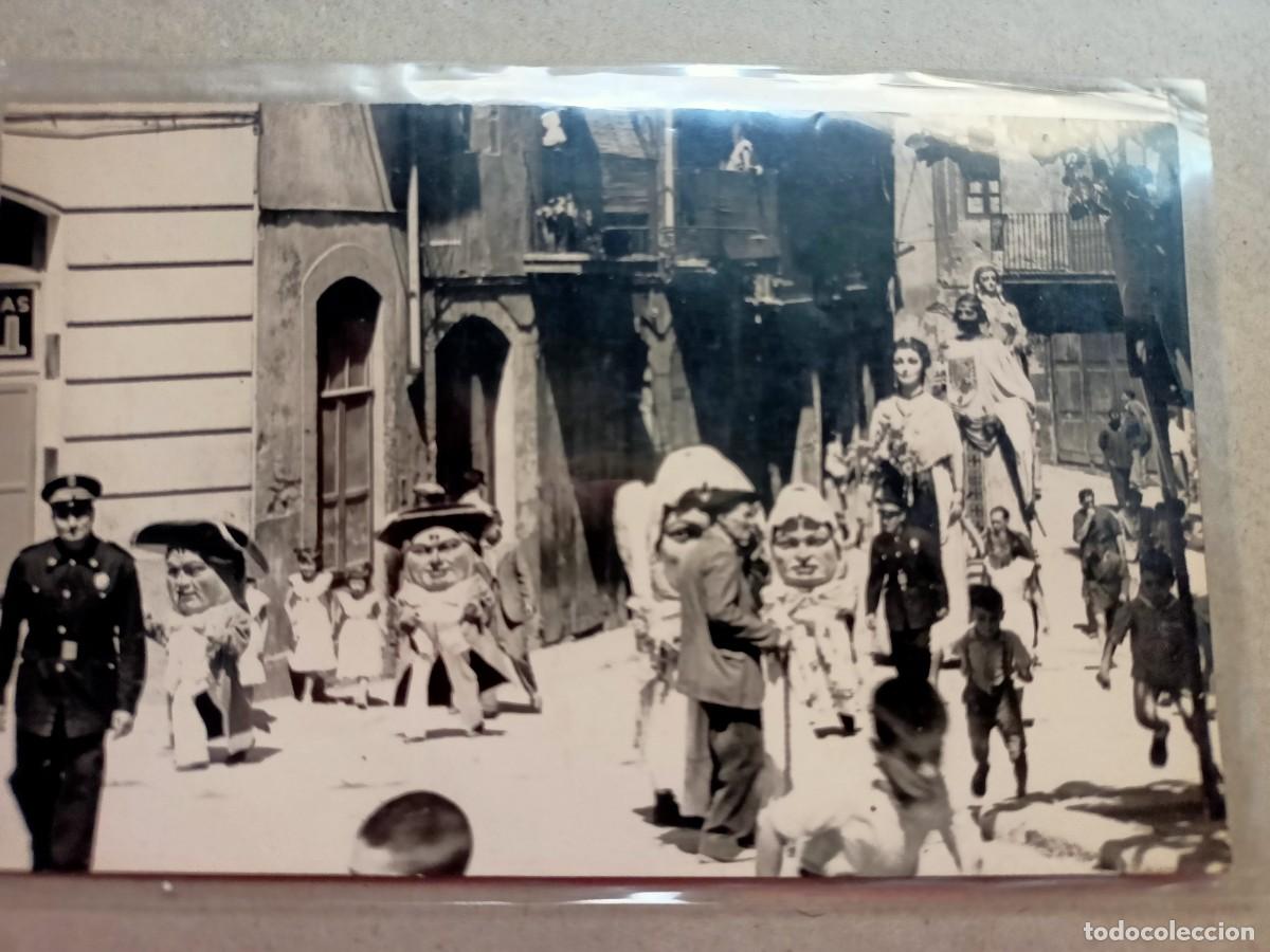 Postales: POSTAL DE MANRESA-LA PUBILLA CON LOS GIGANTES Y CABEZUDOS,CAMINO DE LA BASILICA DE LA SEO