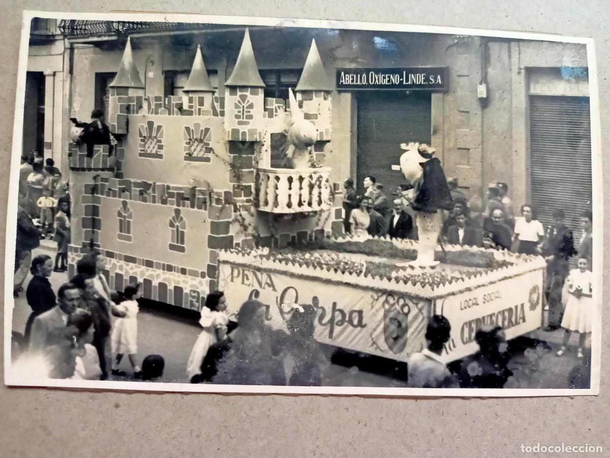 Postales: POSTAL &rdquo;CONCURSO DE CARROZAS-LA CARPA&rdquo; FIESTA MAYOR 2 DE SETIEMBRE DE 1951