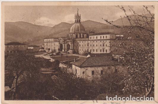 Postais: Guerra Civil. Casa de Loyola Vista del Santuario. Fran. Fech. en Azpeitia 30 Abr. 1938, con censura