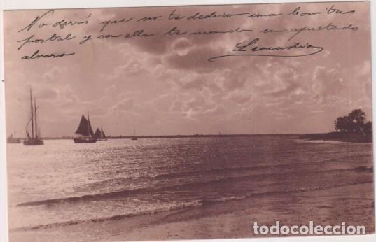 Postales: Tarjeta Uni&oacute;n Postal Universal. Franqueada y Fechada en Barcelona (Estafeta Estaci&oacute;n) 22 Oct. 19??.