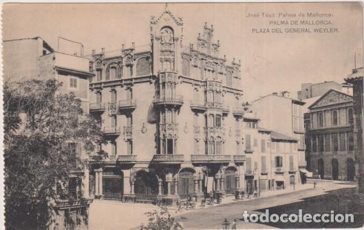 Postcards: Jos&eacute; Tous. Palma de mallorca. Plaza del General Weyler. Fototipia de Hauser y menet. Sin usar