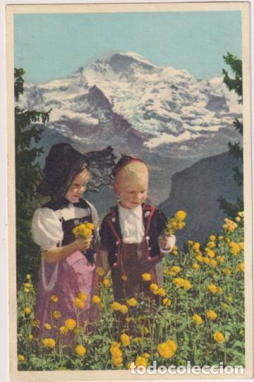 Postales: Suiza. Trajes t&iacute;picos de Berna. A&ntilde;os 50
