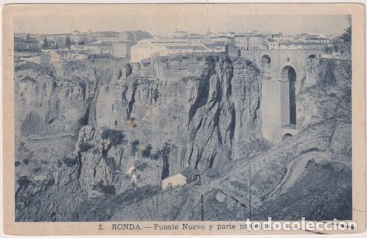 Postcards: Ronda. Puente Nuevo y Parte Moderna. L. Rois&Iacute;n. Barcelona. escrita AL DORSO