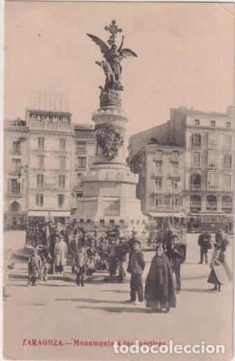 Postkarten: Zaragoza. Monumento a los M&aacute;rtires. Fototipia Madriguera. Sin usar