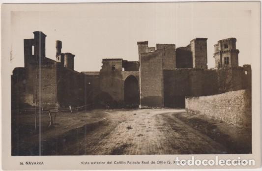 Postkarten: 36 navarra. Vista exterior del Castillo Palacio Real de Olite. Fot. L. Roisin. Sin Usar