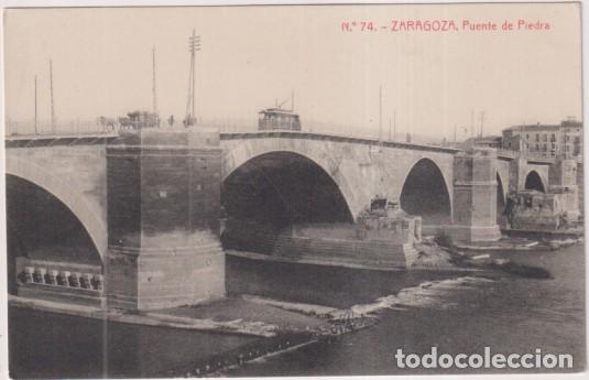 Cartes Postales: 74 Zaragoza. Puente de Piedra. Fototipia Thomas. Sin usar