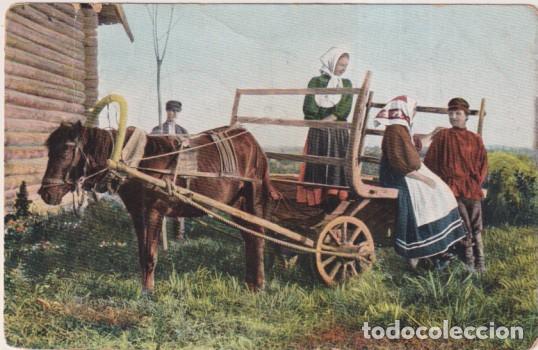 Postales: Cassel. Campesinos. Franqueado y fechado el 20 de Enero de 1906