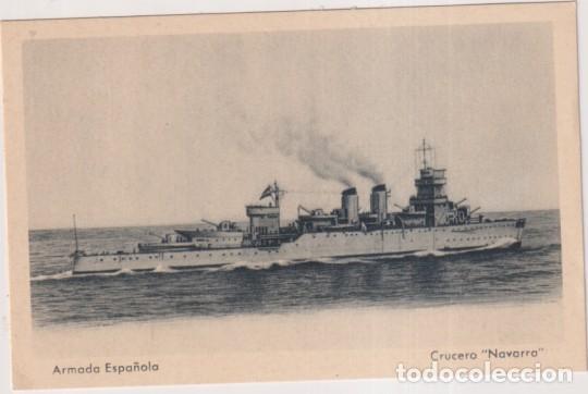Postales: Armada Espa&ntilde;ola. Crucero Navarra. Ediciones Fragata. C&aacute;diz. Sin usar