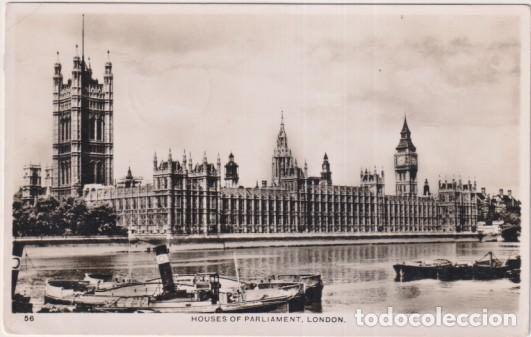 Postales: Houses of Parliament. Londres. Franqueado Y FECHADO AL DORSO: London 23-Abr. 1952. Destino Madrid