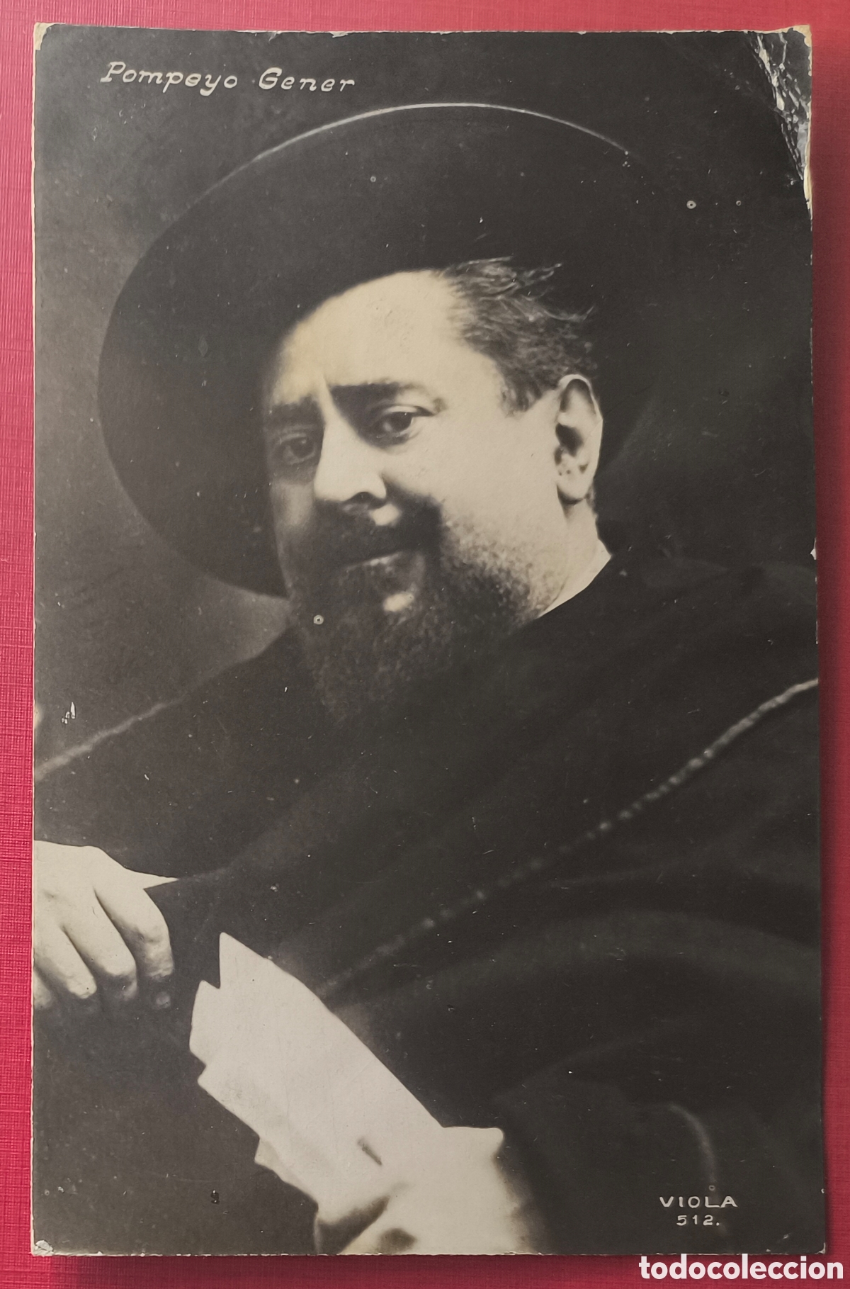 Postales: POMPEU GENER DRAMATURGO POETA TEATRE CATAL&Agrave; POSTAL 1908