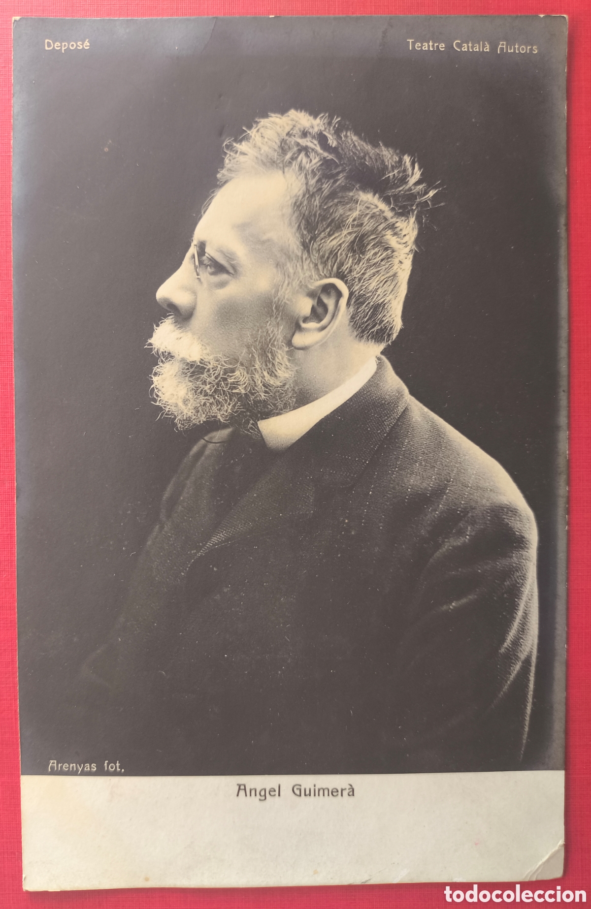 Postales: &Agrave;NGEL GUIMER&Agrave; DRAMATURGO POETA TEATRE CATAL&Agrave; POSTAL 1908