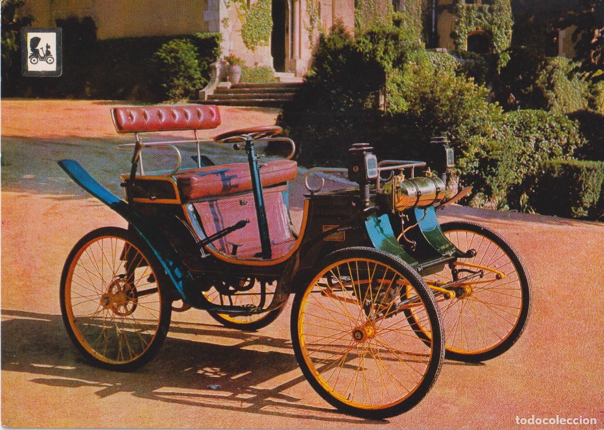 Postales: COCHES DE EPOCA &ndash; ROCHET FRERES 1898 &ndash; ESCUDO DE ORO SERIE A N&ordm;9 &ndash; ESCRITA 1966