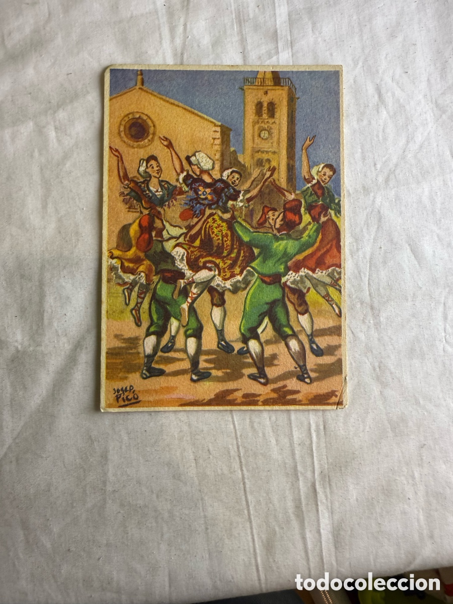 Postales: Postal ilustrada Ball de C&oacute;rrer o Corranda &ndash; Prades &ndash; Rosell&oacute;n &ndash; Original de &eacute;poca