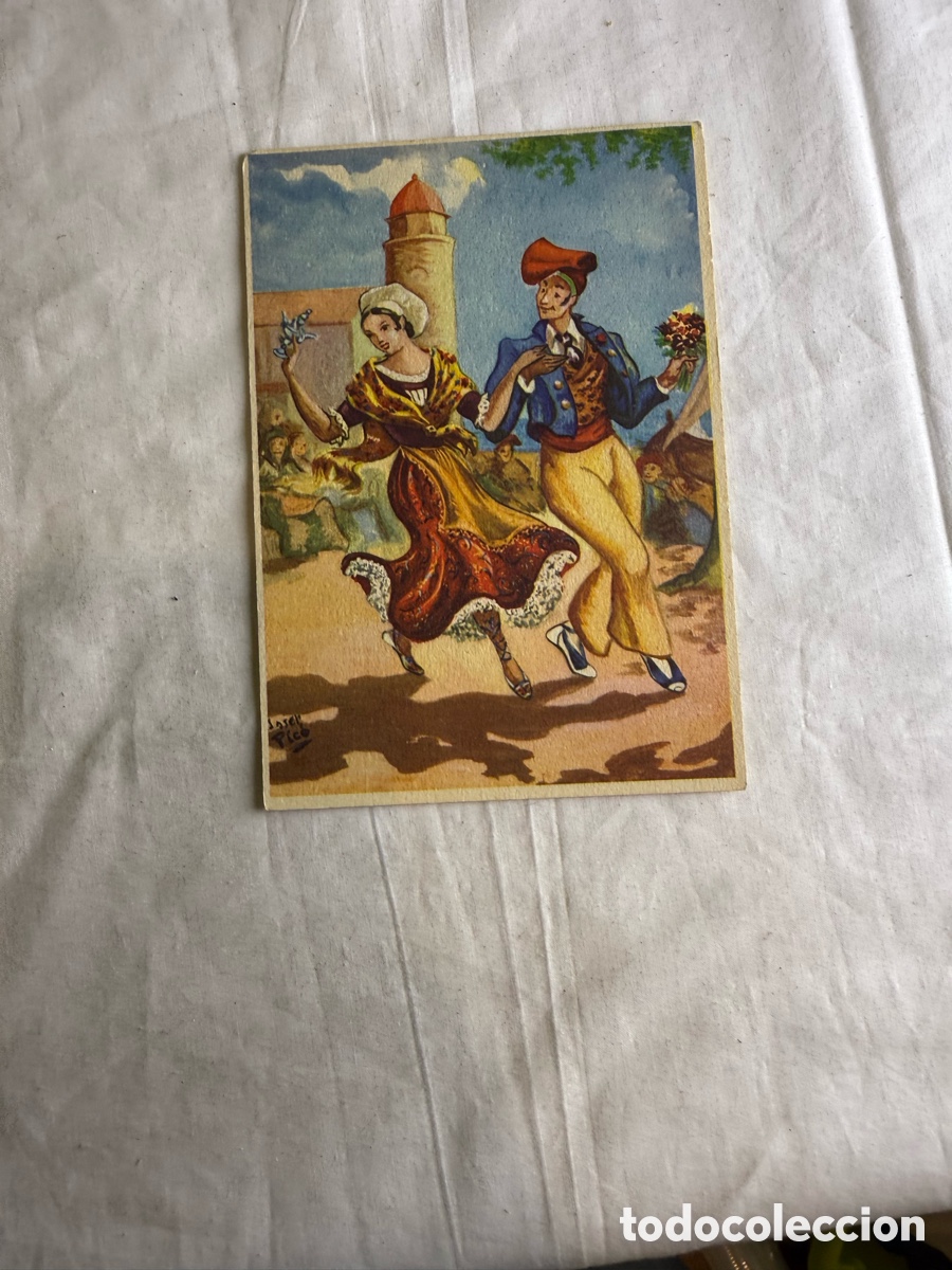 Postales: Postal ilustrada Josep Pico &ndash; Ball de les Pavoresses &ndash; Rosell&oacute;n &ndash; Original de &eacute;poca