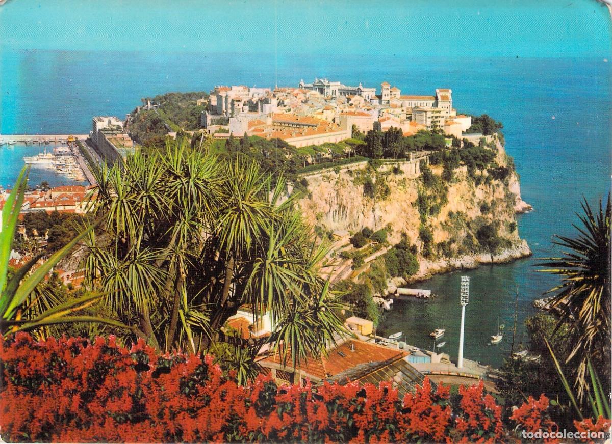 Postales: Postal de Monaco Le Rocher y Jardin Exotique