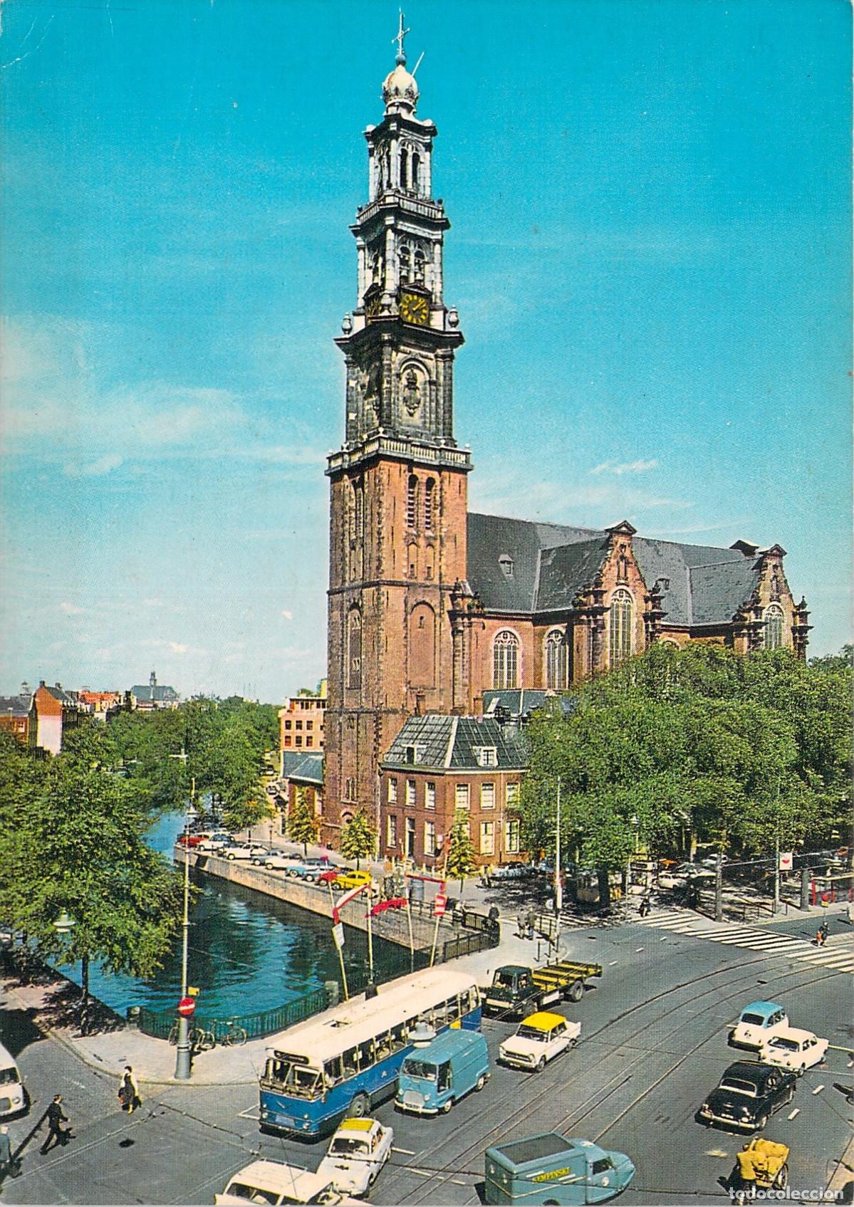Postales: Postal de la Torre Westertoren en Amsterdam