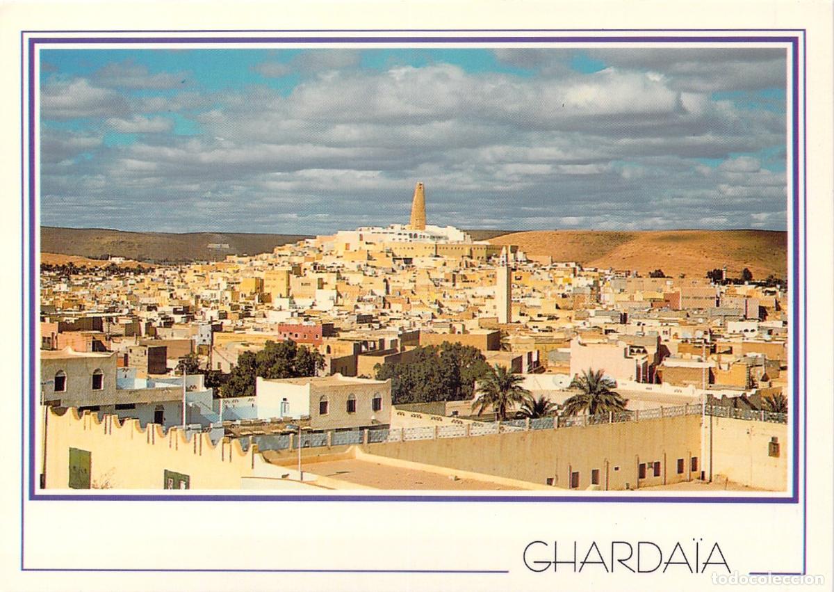 Postales: Postal de Ghardaia, Vista General de la Ciudad en Argelia