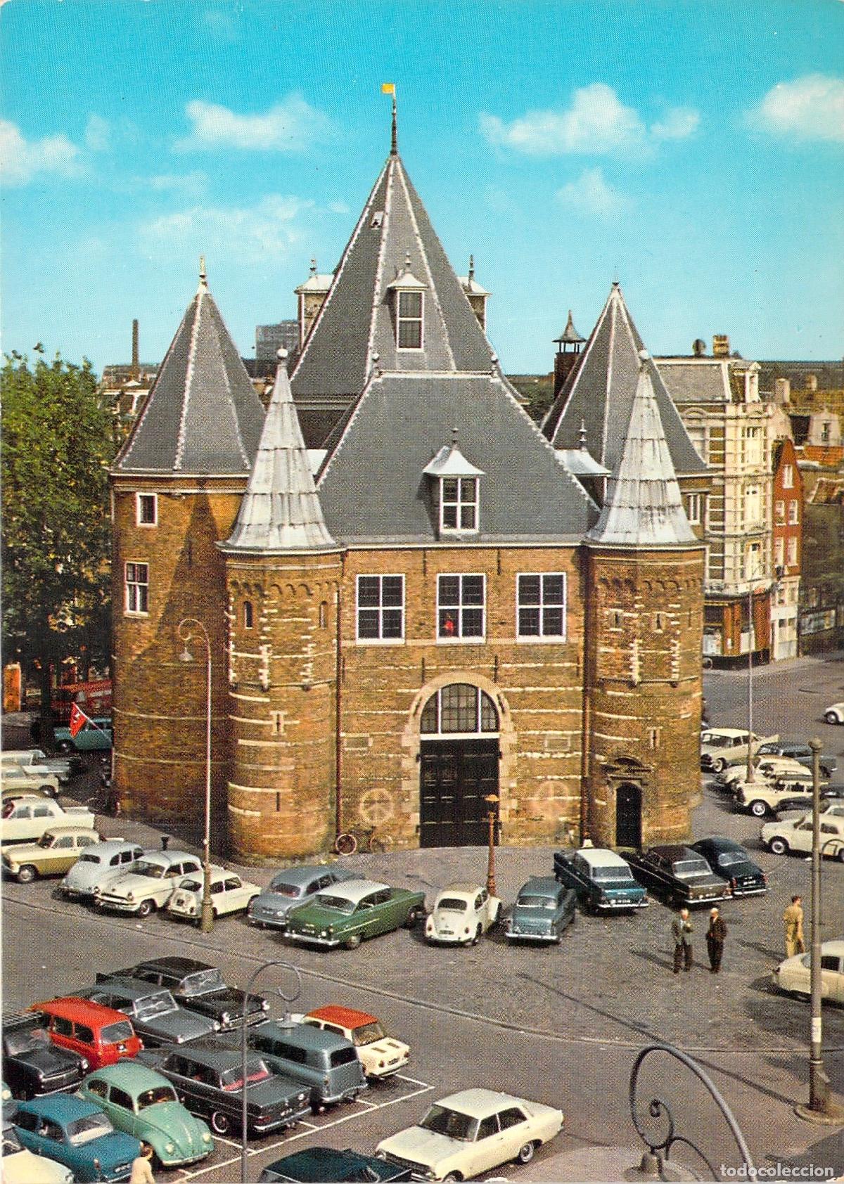 Postales: Postal de &Aacute;msterdam: Edificio Waaggebouw en Holanda