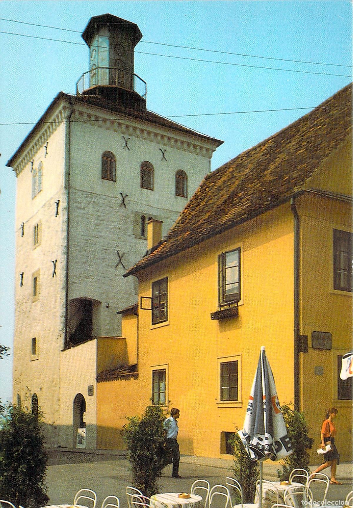 Postales: Postal de la Torre Lotr&scaron;čak en Zagreb, Croacia