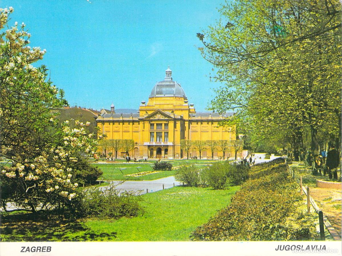 Postales: Postal de la Plaza del Rey Tomislav en Zagreb