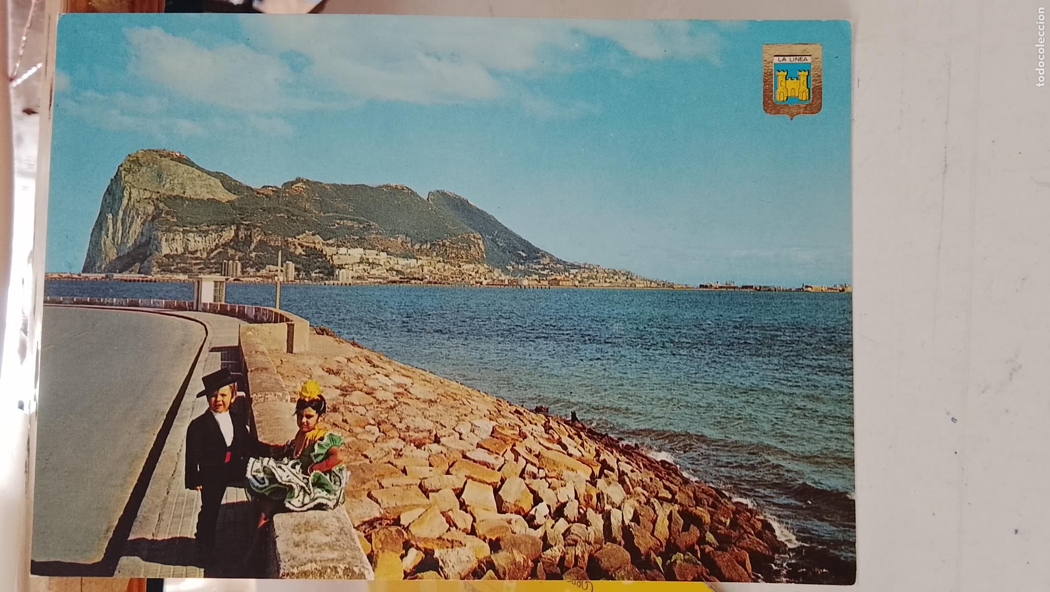 Postales: TARJETA POSTAL ANTIGUA LA LINEA CADIZ PE&Ntilde;ON DE GIBRALTAR