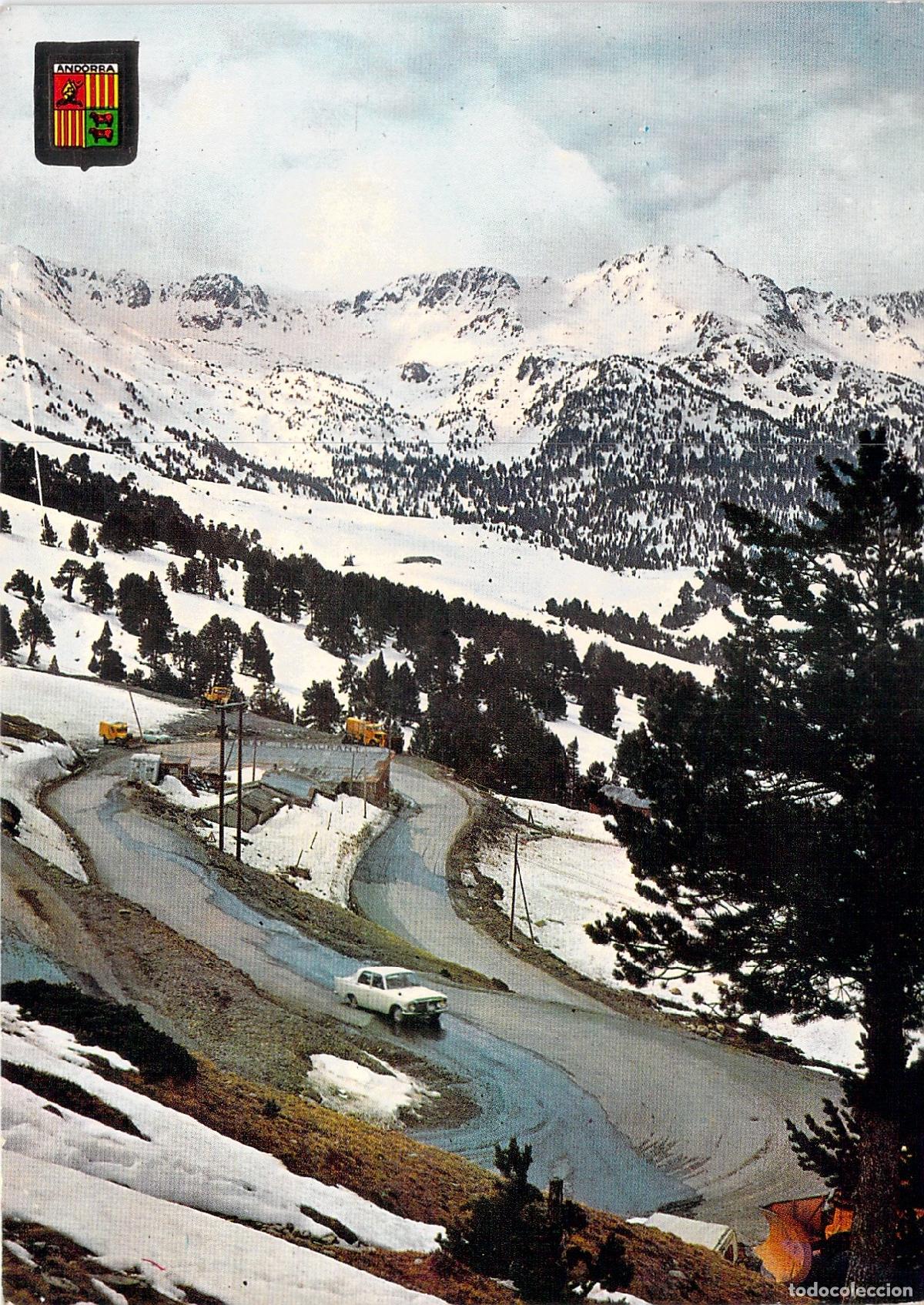 Postales: Postal de Andorra - Subida al Puerto de Envalira y Circo de los Pessons