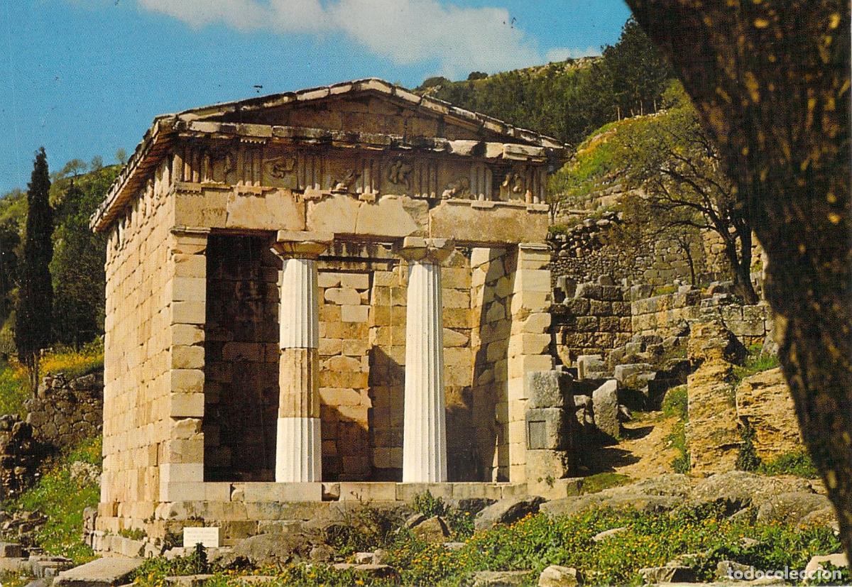 Postales: Postal de Delfos - El Tesoro de los Atenienses
