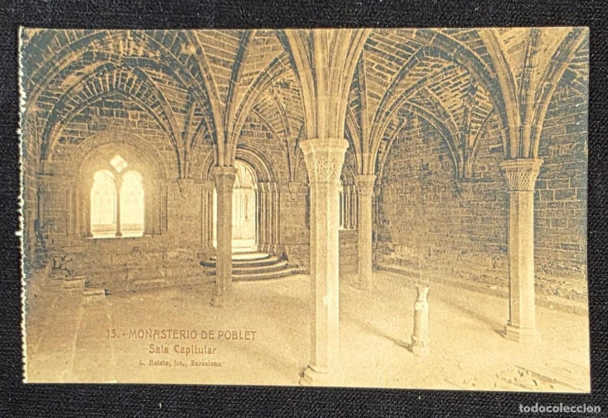 Postales: P.1157 Antigua Tarjeta Postal Monasterio de Poblet N&ordm; 13 &ndash; Sala Capitular