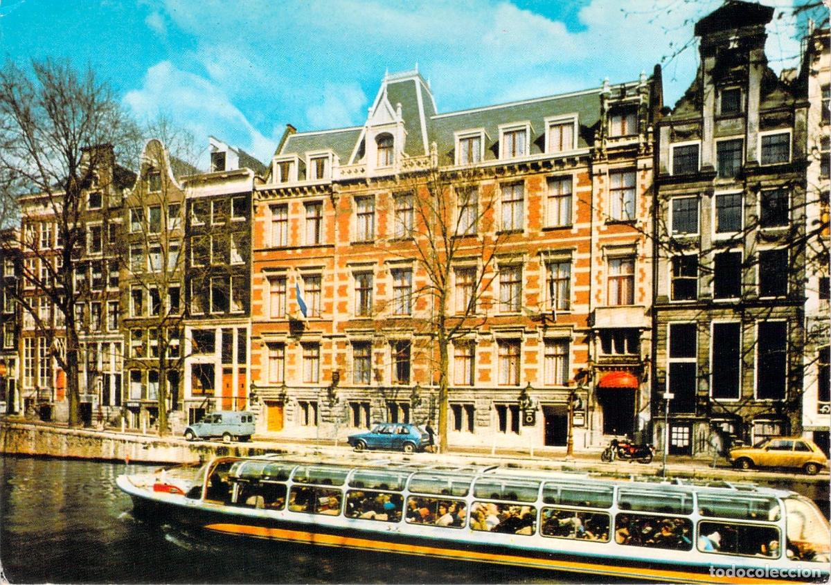 Postales: Postal de Amsterdam, Amster Centre Hotel en el canal Herengracht