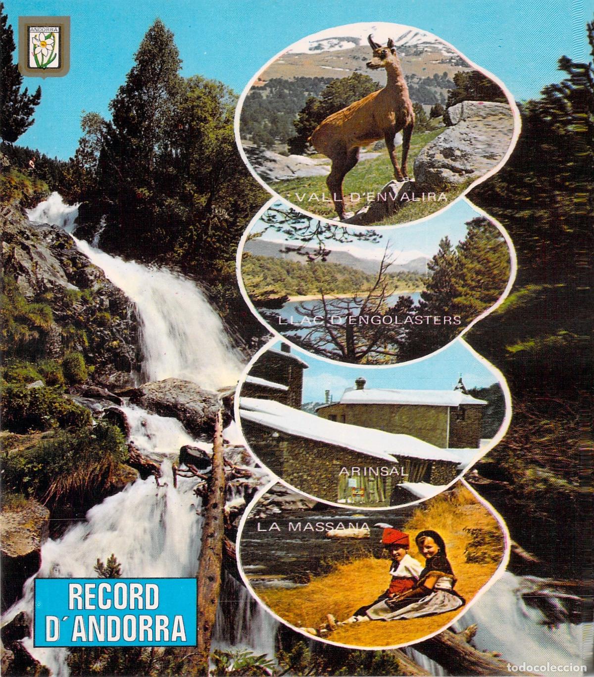 Postales: Postal de los Valls d'Andorra, paisajes diversos, edici&oacute;n Escudo de Oro